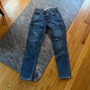 Reformation Dark Wash Skinny Jeans